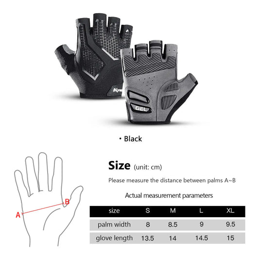 Cycling Gloves Anti- Slip Half Finger Gel Pad Shock-Absorbing Road Riding Gloves Summer Half-Finger Men Women Cycling Gloves