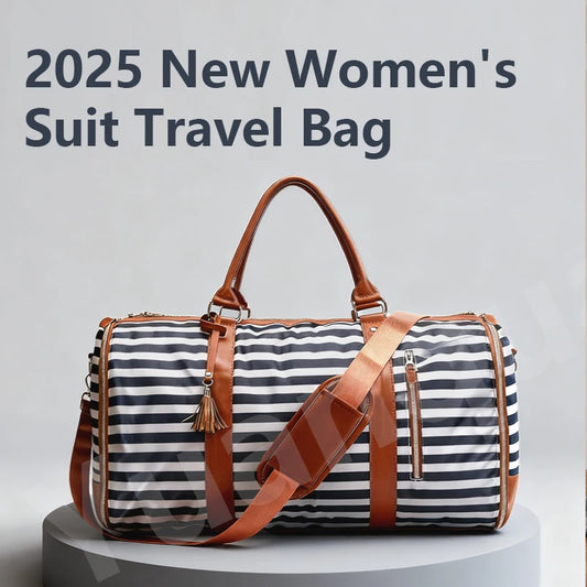 2025 New Women's Large Capacity Waterproof Travel Business Convertible Folding Suit Bag 2 in 1 Portable Carry-On Garment Bag