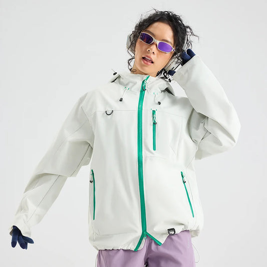 Women's Waterproof Hiking Jacket Windproof Running Coat Outdoor Camping Fishing Trekking Coat Fashion Hooded Windbreaker Jackets